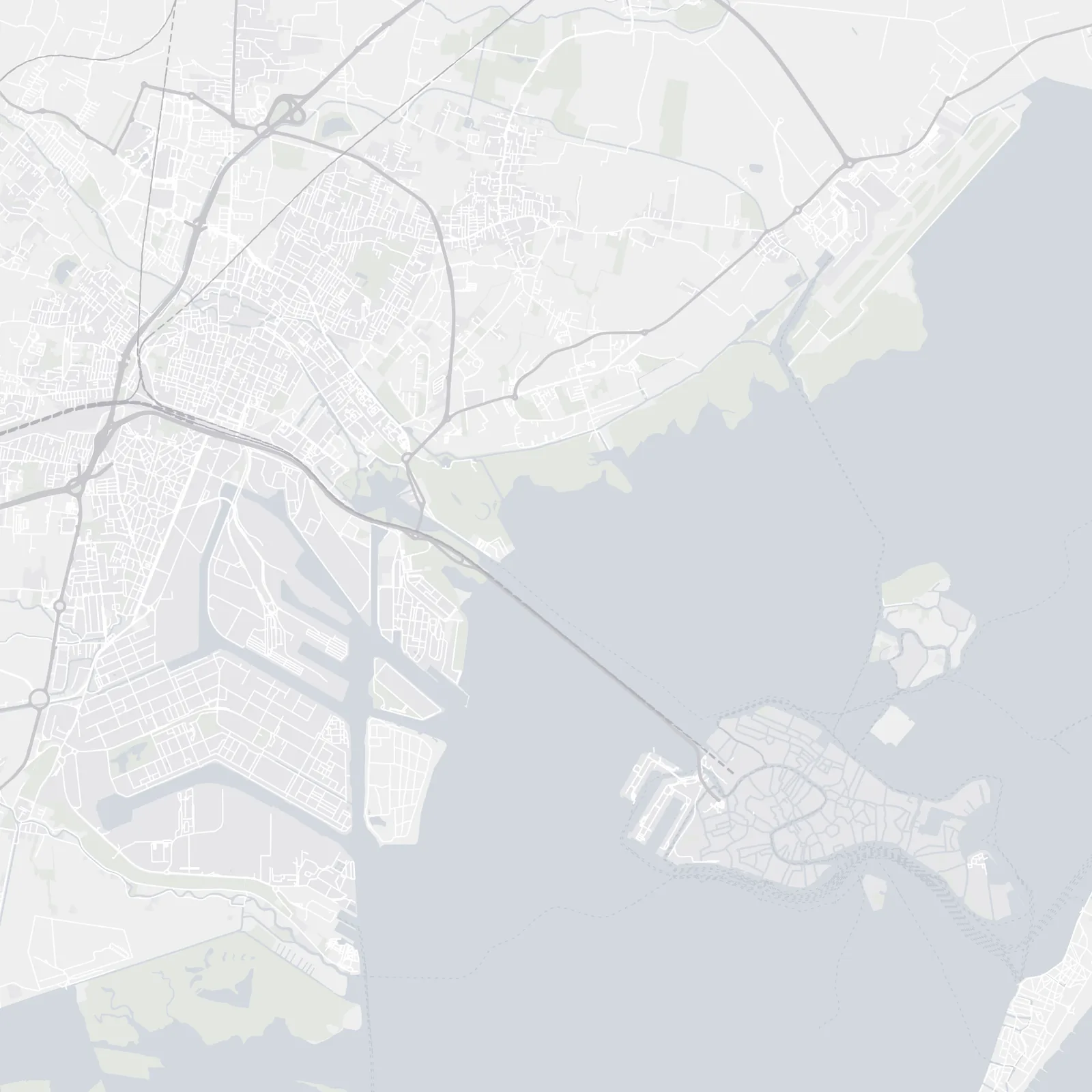 Mappa di Mestre e Venezia con la sede dello Studio in Viale Ancona e il Tribunale di Venezia a Piazzale Roma
